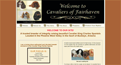 Desktop Screenshot of cavaliersoffairhaven.com